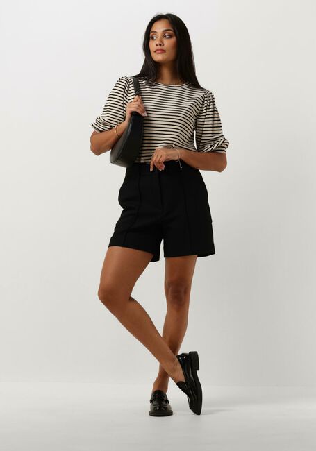 Schwarze JANSEN AMSTERDAM Tops & T-shirts K136 KNIT TOP 3/4 SLEEVE - large