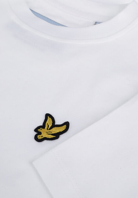 Weiße LYLE & SCOTT T-shirt CROPPED T-SHIRT - large