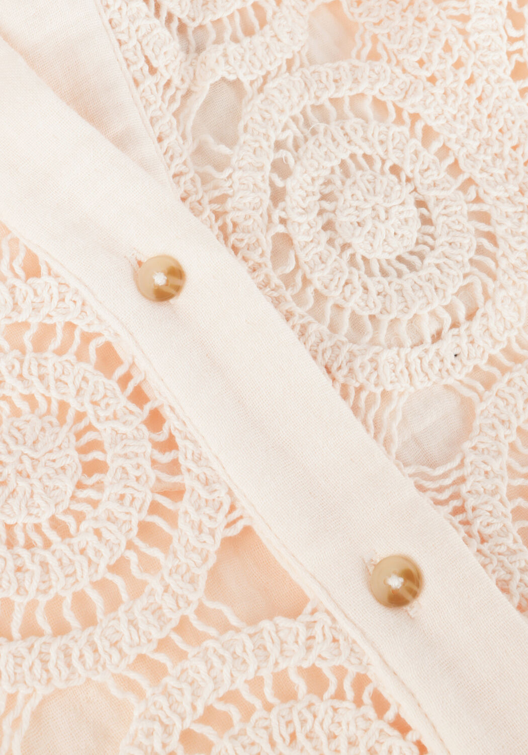 Wei&szlig;e FREEBIRD Blusen WV-STRUCT-CROCHET-COT-23-2 - large