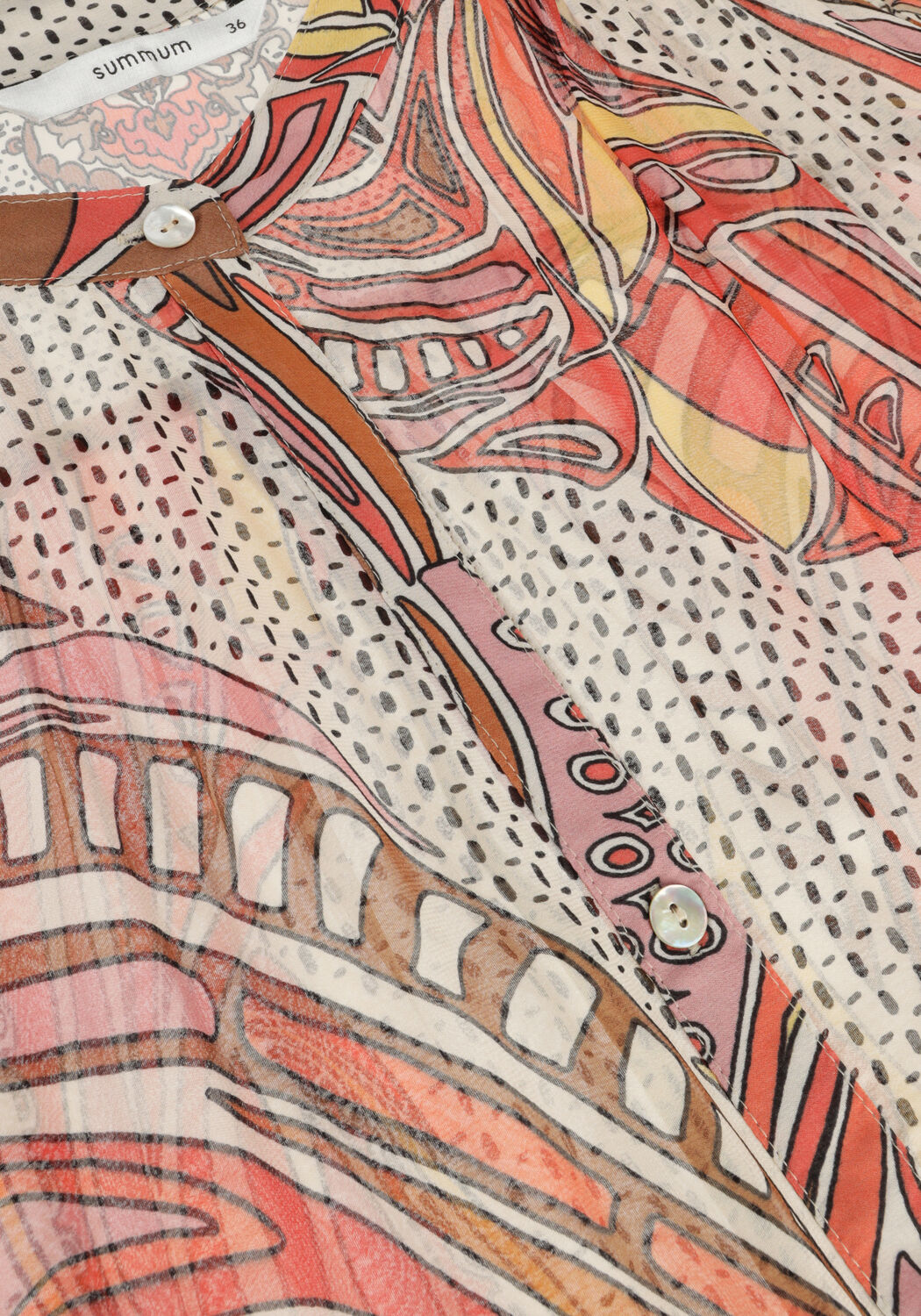 Mehrfarbige/Bunte SUMMUM Blusen BLOUSE BOHEMIAN PRINT - large