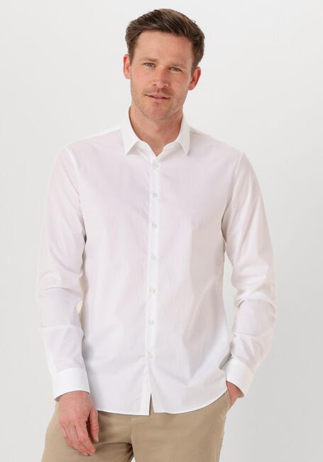 Weiße CALVIN KLEIN Klassisches Oberhemd POPLIN STRETCH SLIM SHIRT - large