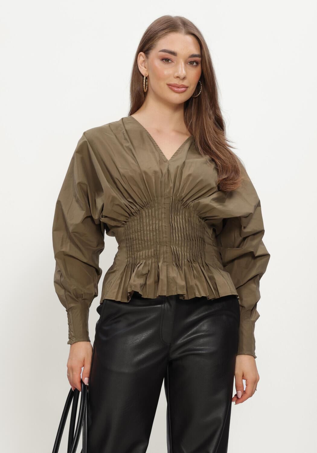 Khaki NOTRE-V Blusen NV-ISEL - large