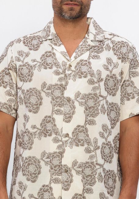 Beige LES DEUX Casual-Oberhemd LESLEY FLOWER JACQUARD SS SHIRT - large