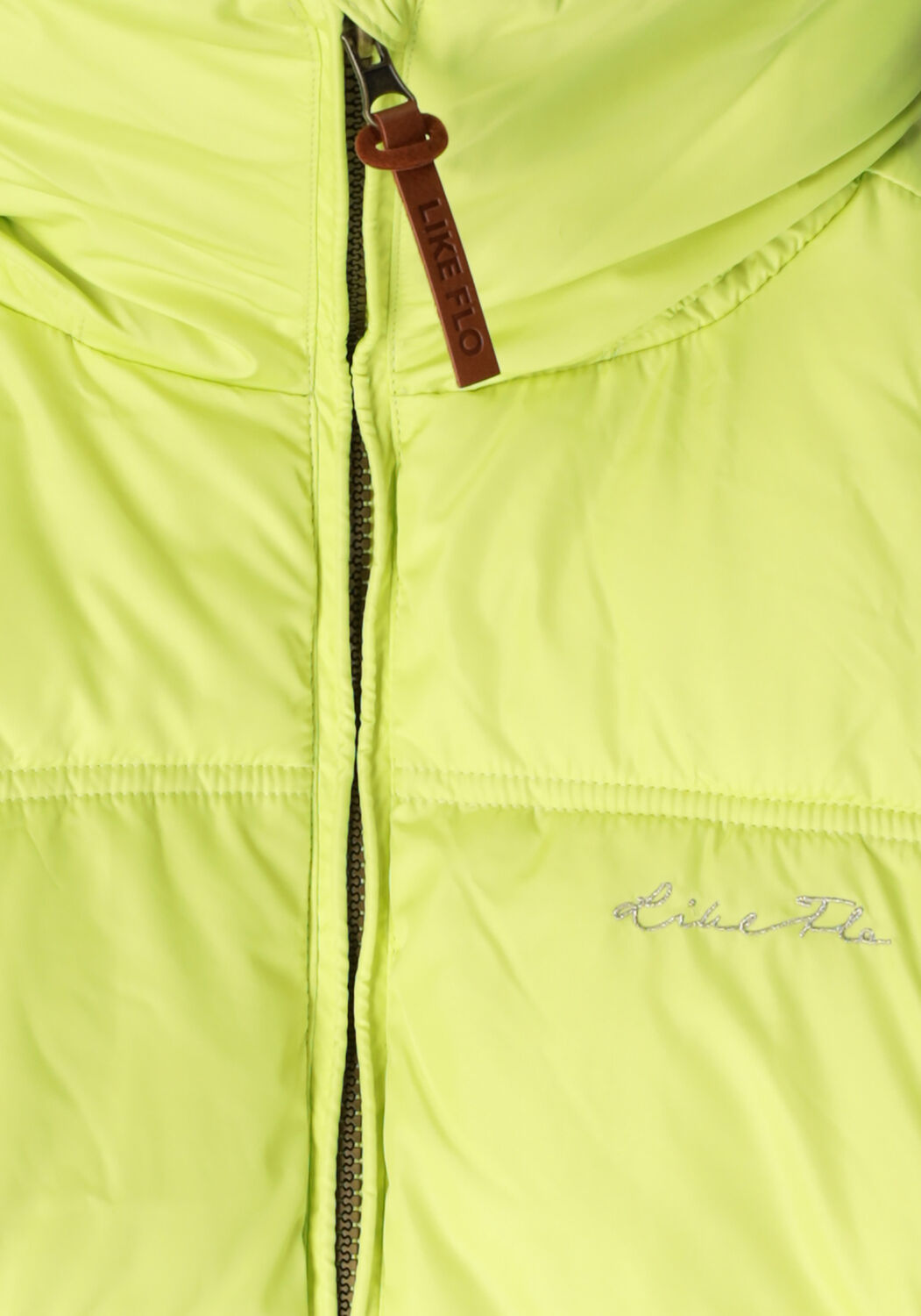 Gelbe LIKE FLO Wattierte Jack AMAYA FLO GIRLS SHORT FANCY HOODED JACKET - large