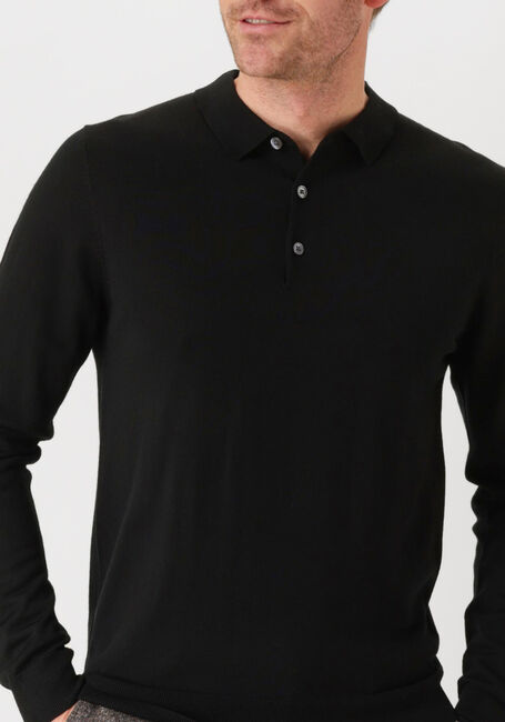 Schwarze PROFUOMO Polo-Shirt POLO LONG SLEEVE - large