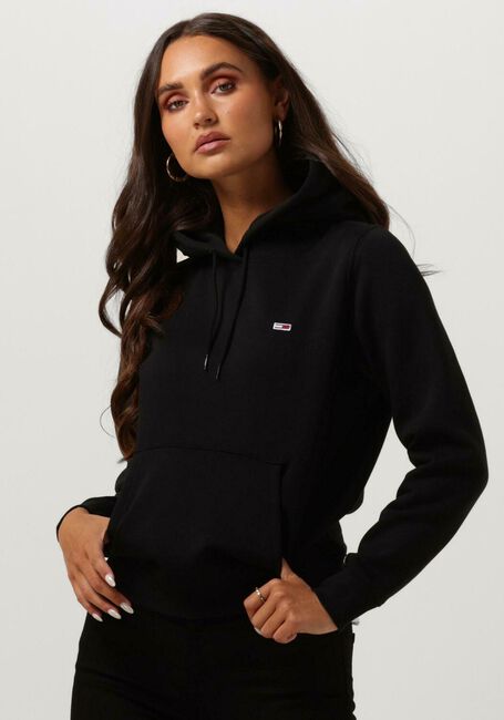 Schwarze TOMMY JEANS Pullover TJW REGULAR FLEECE HOODIE - large