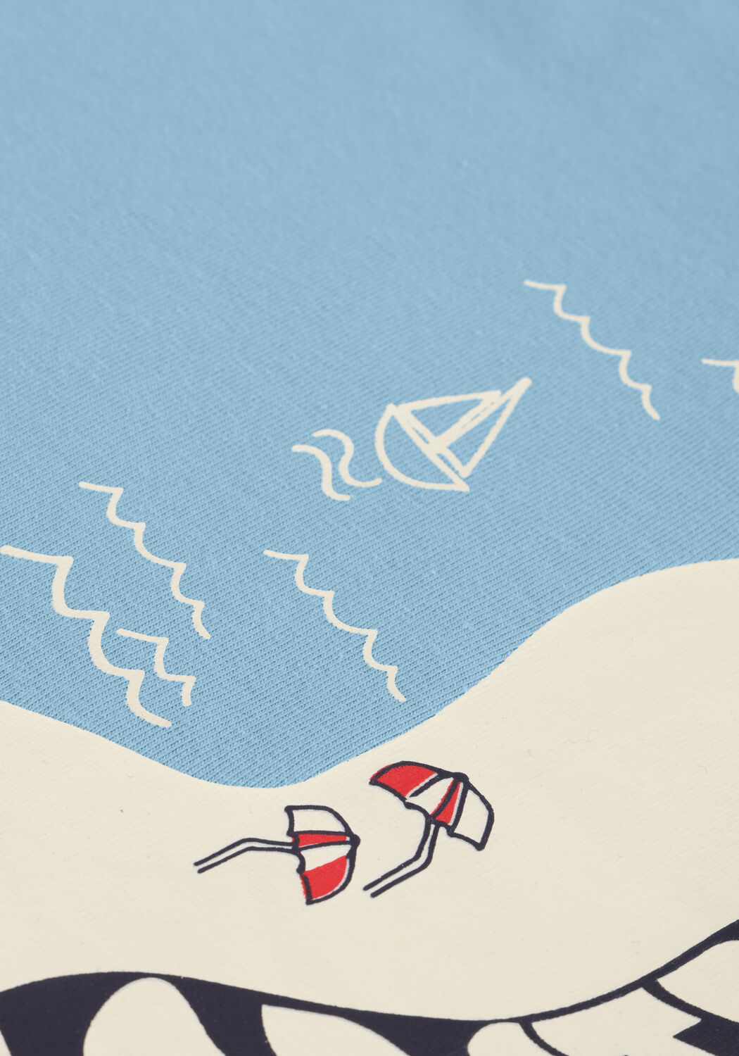 Blaue MOODSTREET T-shirt T-SHIRT FRONT + BACK PRINT - large