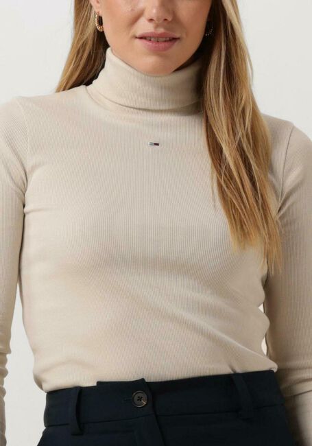 Beige TOMMY JEANS Rollkragenpullover TJW ESSENTIAL RIB TURTLENECK - large