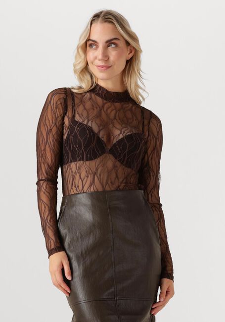 Braune CO'COUTURE Top MERCY MESH TURTLENECK - large