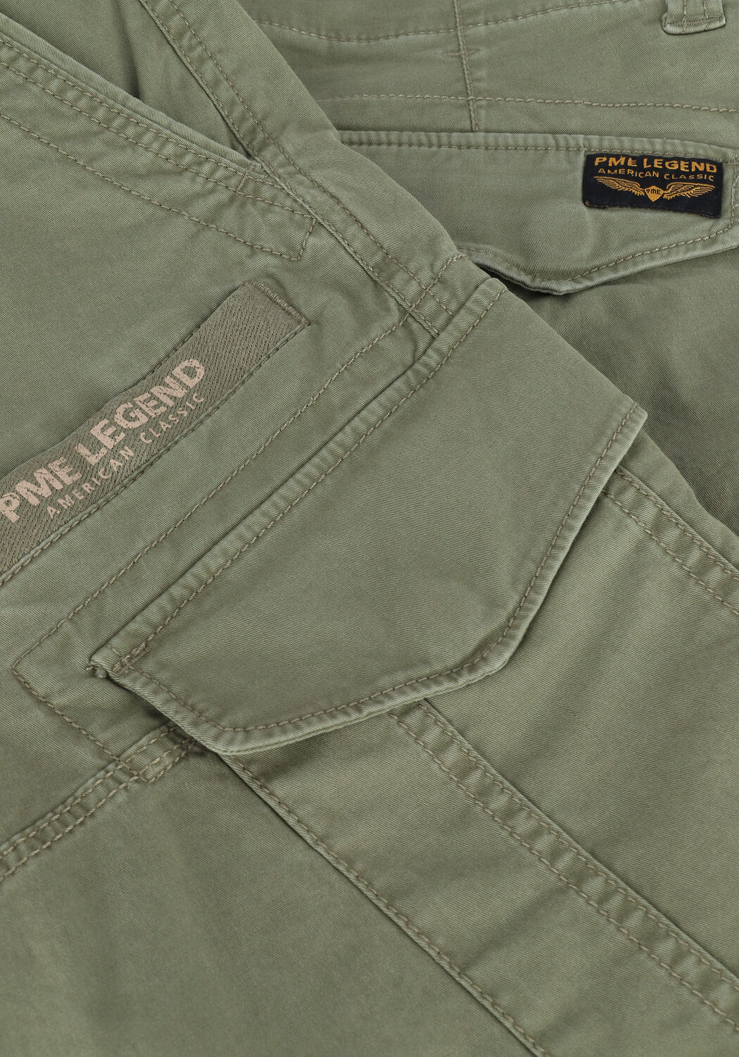 Gr&uuml;ne PME LEGEND Kurze Hose NORDROP CARGO SHORTS STRETCH TWILL - large