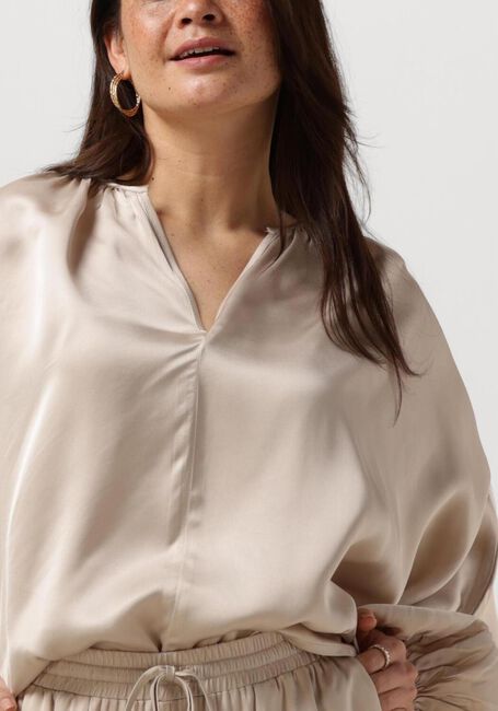Beige RESORT FINEST Blusen SATIN BALLOON BLOUSE - large