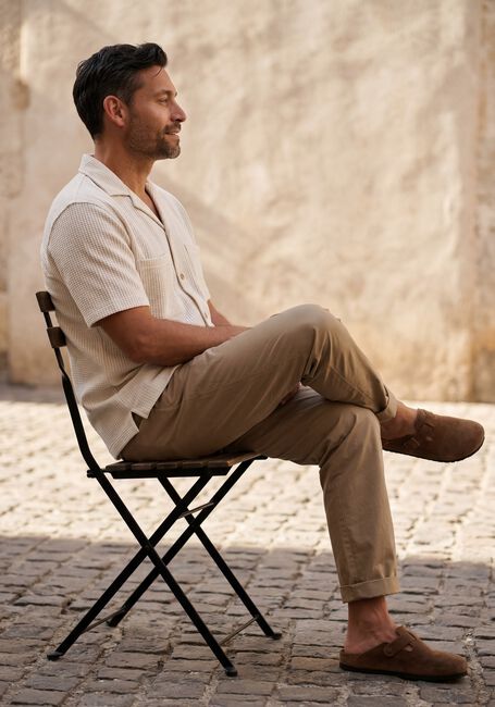 Beige DSTREZZED Casual-Oberhemd SHERILL SHORTSLEEVE - large