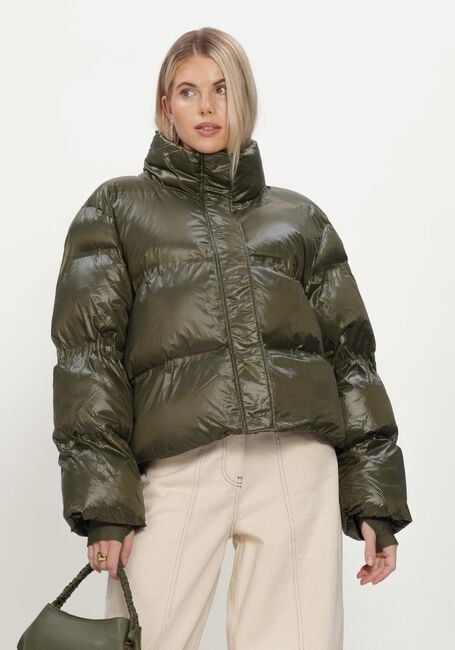 Gr&uuml;ne NEO NOIR Wattierte Jack RHEA SHINY PUFFER JACKET - large