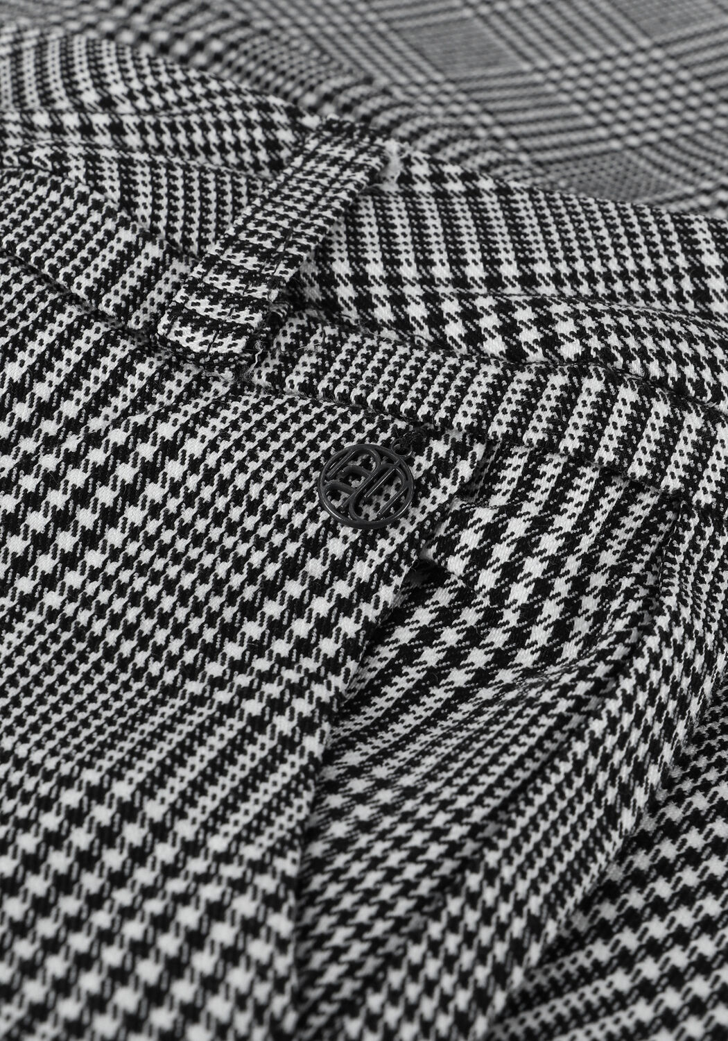 Schwarze MINUS Hose NEW CARMA CHECK 7/8 PANTS - large