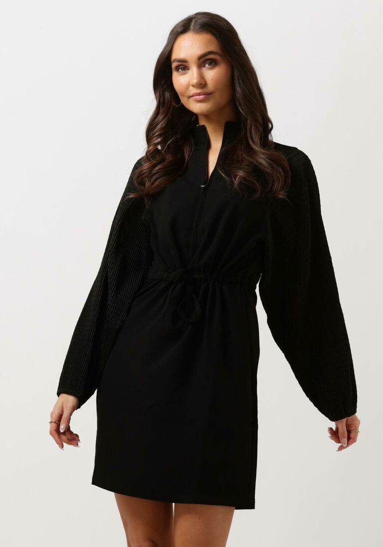 schwarze another label minikleid lilibet dress l/s