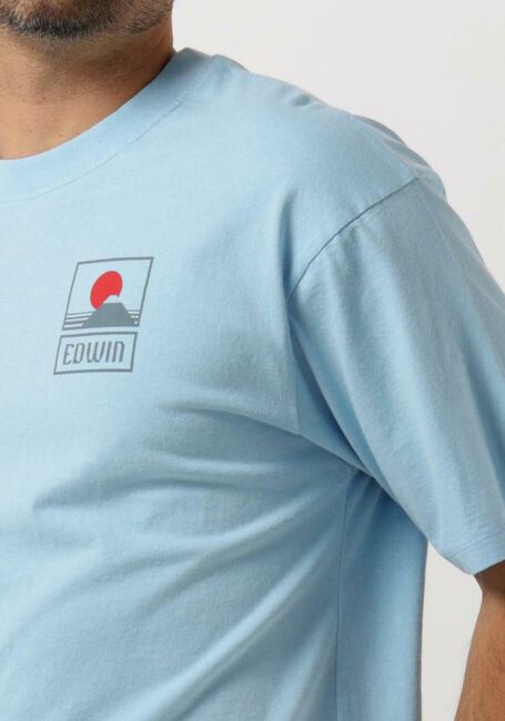 Hellblau EDWIN T-shirt SUNSET ON MT FUJI TS SINGLE JERSEY - large