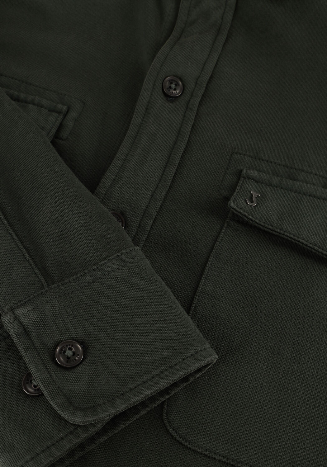 Olive BUTCHER OF BLUE Overshirt FINN POCKET JERSEY OVERSHIRT - large