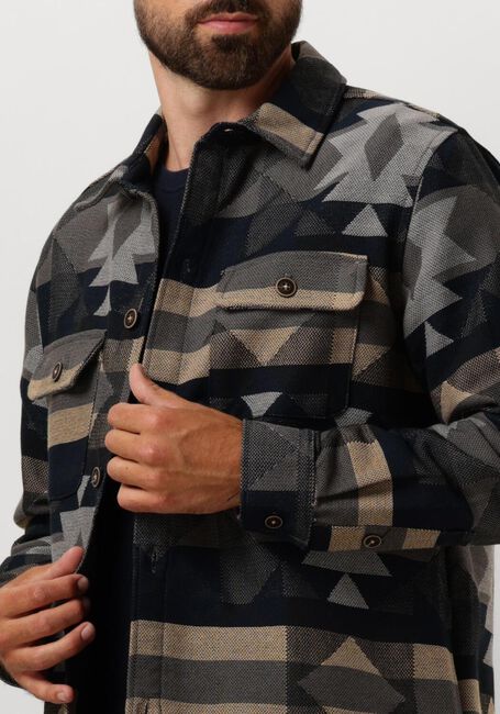 Blaue ANERKJENDT Overshirt AKOSCAR BIG SIZE INKA - large