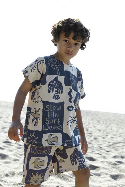 Mehrfarbige/Bunte AMMEHOELA T-shirt SUNNY - large