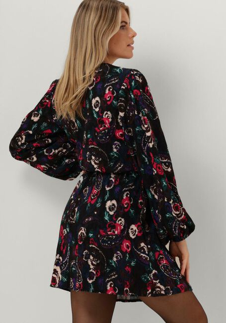 Schwarze ALIX THE LABEL Minikleid PAISLEY FLOWER DRESS - large