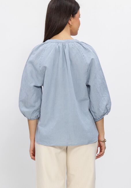 Hellblau SELECTED WOMEN Blusen SLFCLEO-ALBERTA LINEN BLEND SHIRT - large