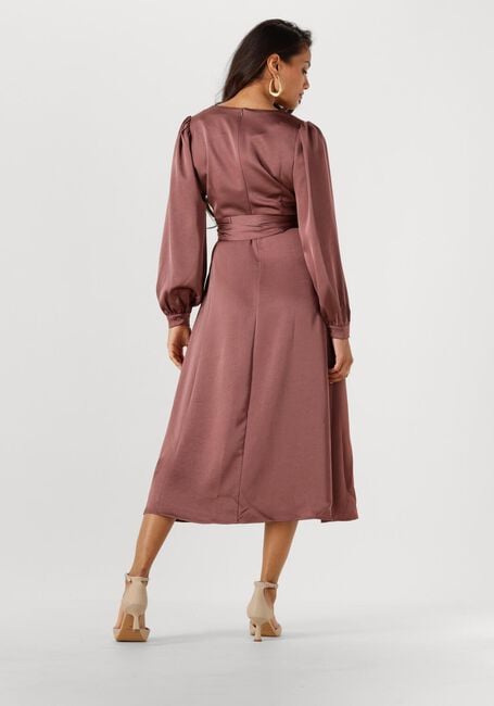 Taupe NEO NOIR Midikleid RIMINI HEAVY SATEEN DRESS - large