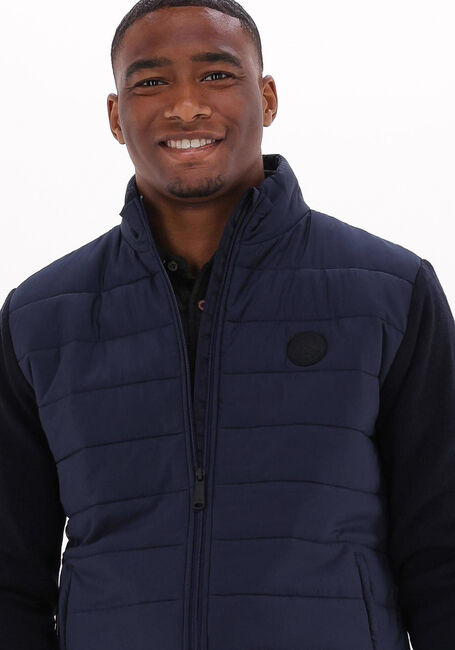 Blaue SCOTCH & SODA Wattierte Jack PADDED JACKET WITH KNITTED SLEEVE AND BACK PANEL - large