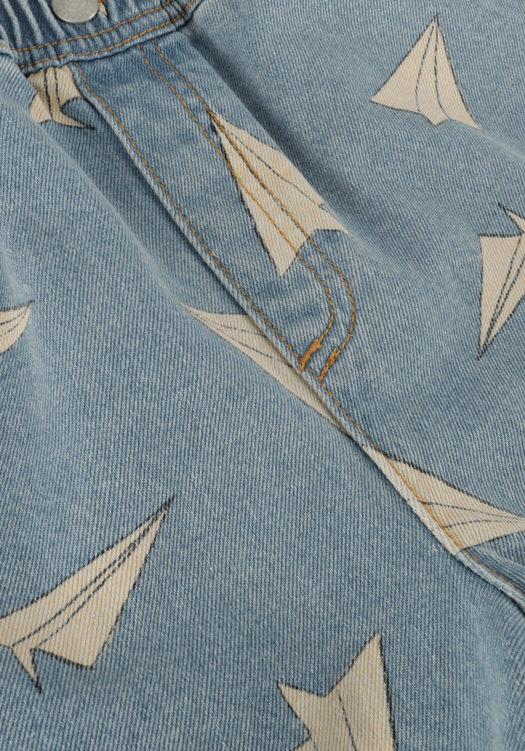 Blaue Jelly Mallow Hosen PAPER AIRPLANE DENIM SHORTS - large