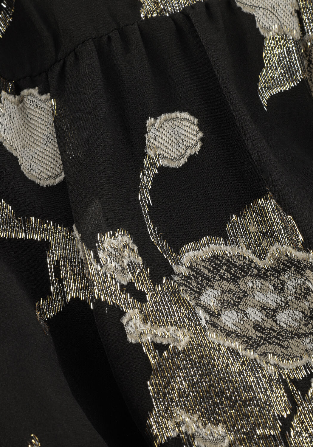 Schwarze LEVETE ROOM Maxikleid LR-VIVA 3 DRESS - large