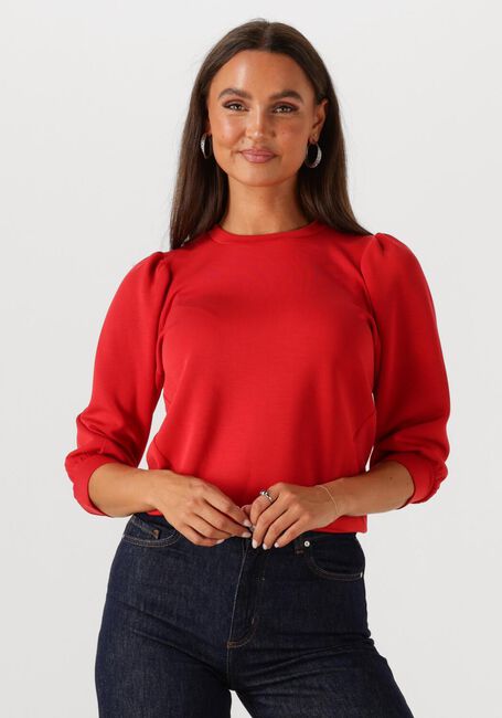 Rote SELECTED WOMEN T-shirt SLFTENNY 3/4 SWEAT TOP - large