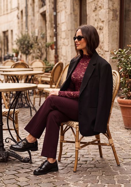 Bordeaux ROSEMUNDE Top DELICIA LS TURTLENECK - large