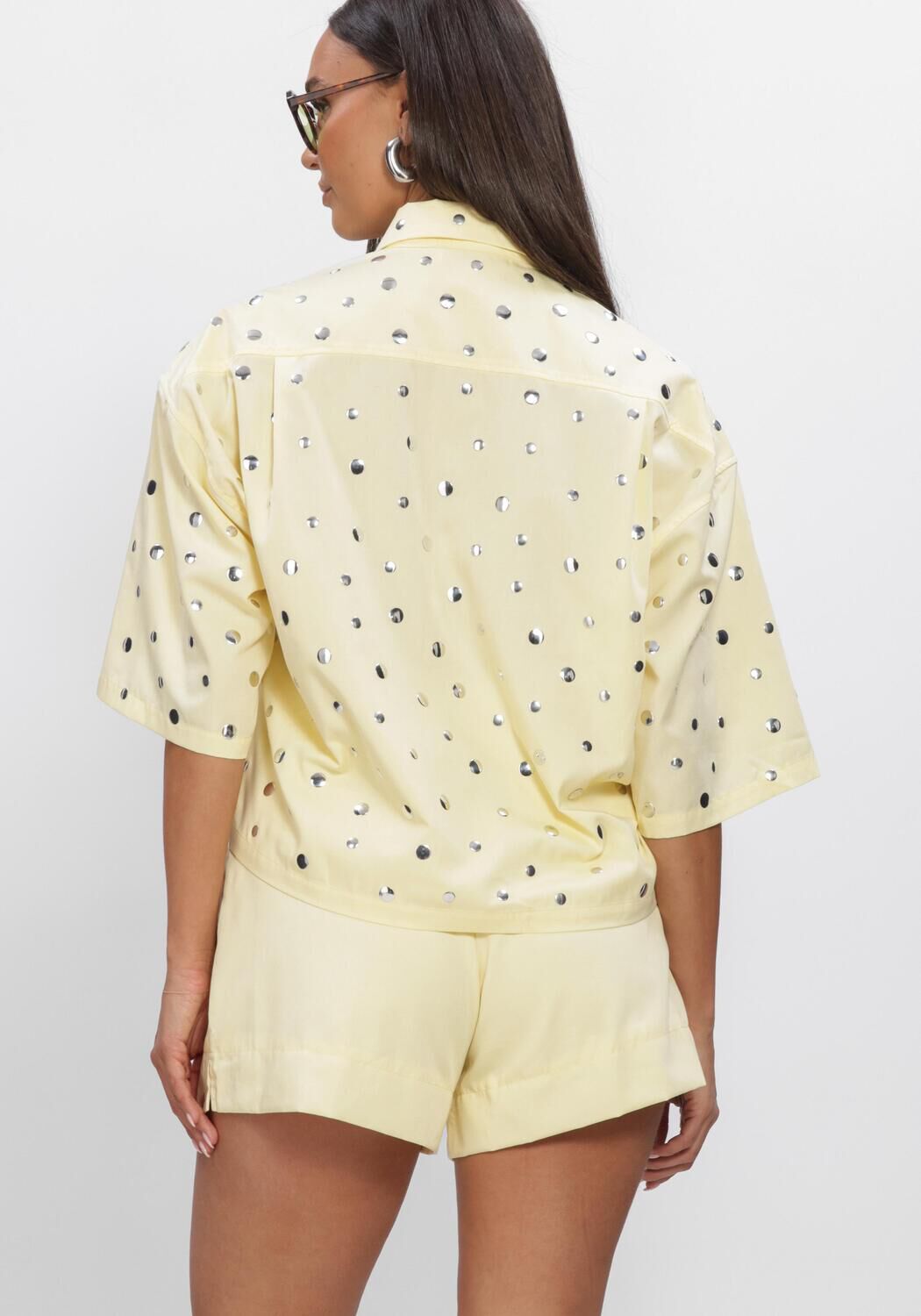 Gelbe STUDIO AMAYA Blusen MARA BLOUSE - large