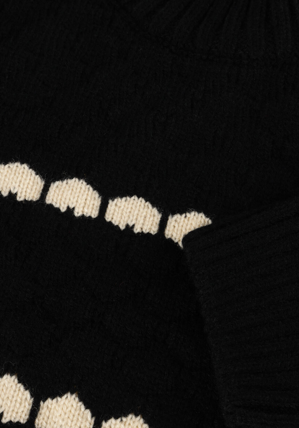 Schwarze INDIAN BLUE JEANS Pullover KNITWEAR HONEY COMB - large