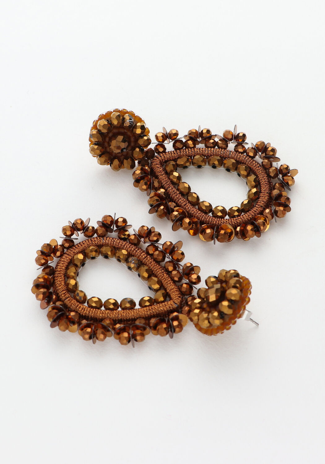 Bronzefarbig PAULIE POCKET Ohrringe AURELIE EARRINGS - large