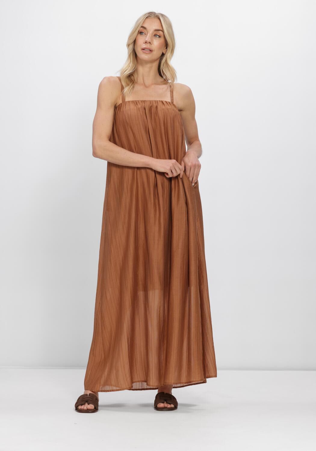 Braune CO'COUTURE Maxikleid REGGIECC STRAP DRESS - large