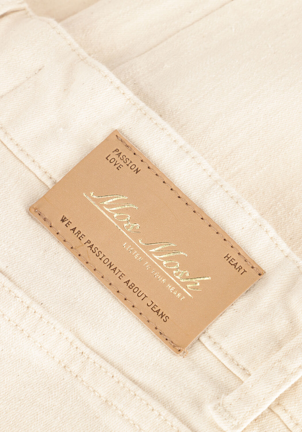 Ecru MOS MOSH Flared jeans ASHLEY NATURAL JEANS - large