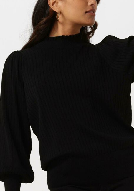 Schwarze SUMMUM Pullover BALLOON SLEEVE SWEATER VISCOSE POLYAMIDE KNIT - large