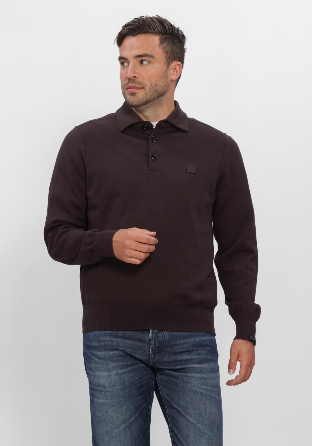 Braune BUTCHER OF BLUE Polo-Shirt CLIFDEN CO POLO - large
