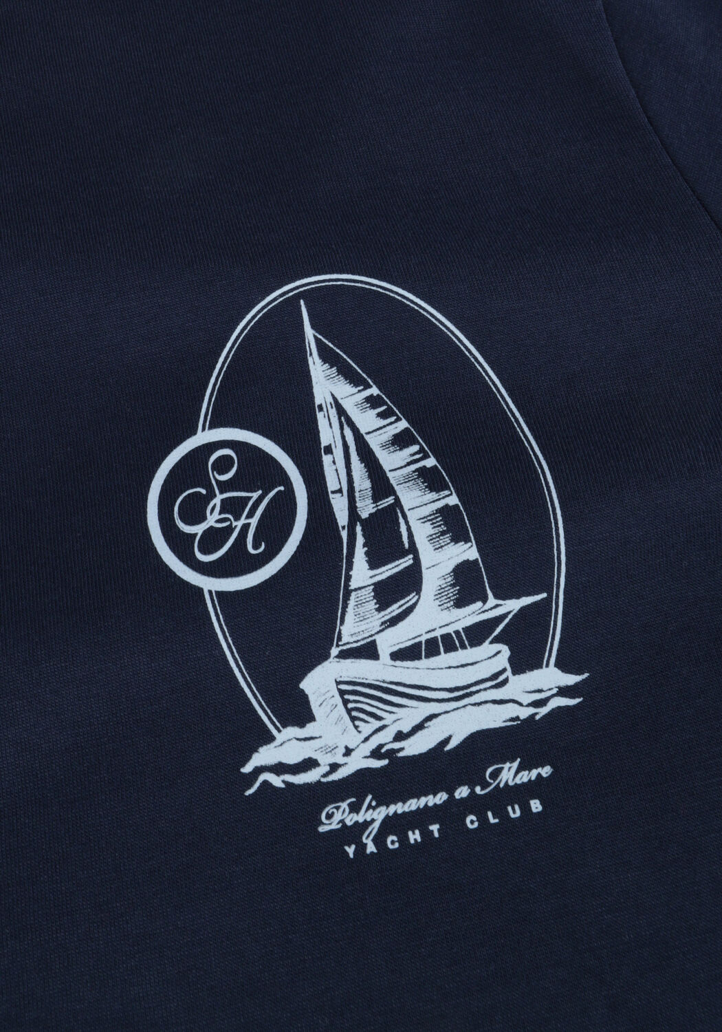 Dunkelblau SELECTED MEN T-shirt SLHCONRAN PRINT SS O-NECK TEE - large