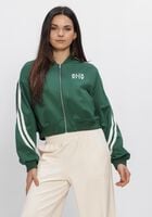 Gr&uuml;ne ALIX THE LABEL Jack LADIES KNITTED TAPES TRAINING JACKET