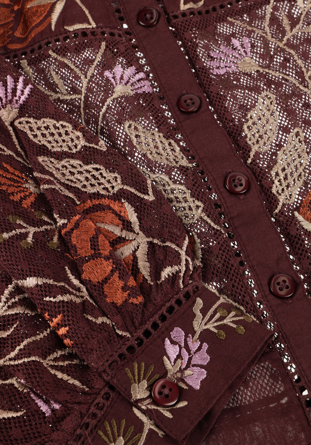 Bordeaux ANTIK BATIK Blusen ARIMA BLOUSE - large