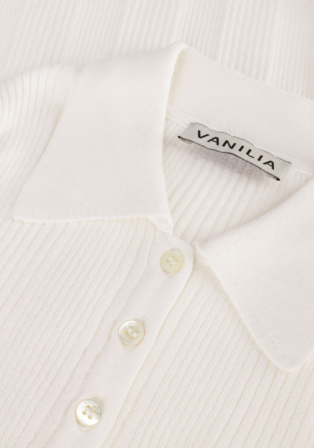 Wei&szlig;e VANILIA Pullover POLO AUDREY - large