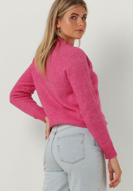 Fuchsie SELECTED FEMME Pullover SLFLULU LS KNIT O-NECK B - large