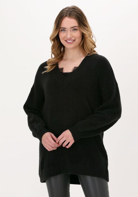 Schwarze MINIMUM Pullover NECKA 9073 - large