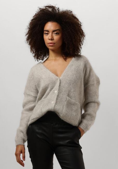 Graue DES PETITS HAUTS Strickjacke BETANI - large