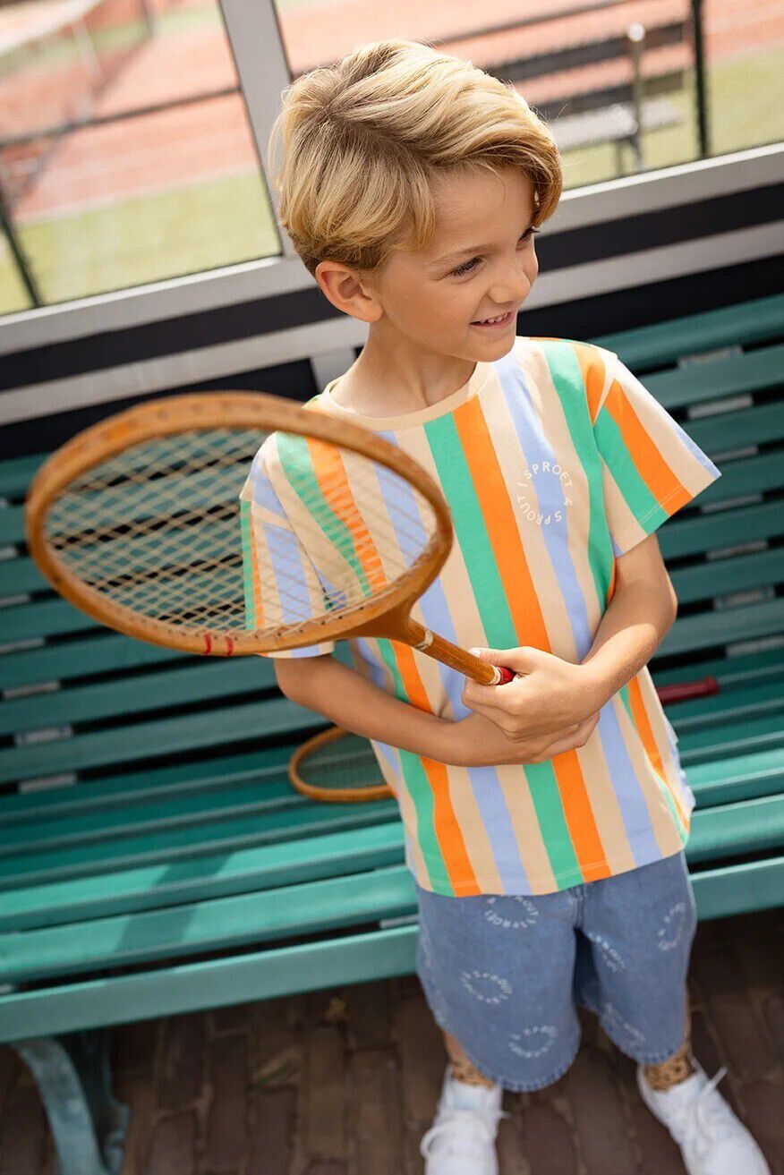 Mehrfarbige/Bunte Sproet & Sprout T-shirt T-SHIRT VERTICAL STRIPES - large