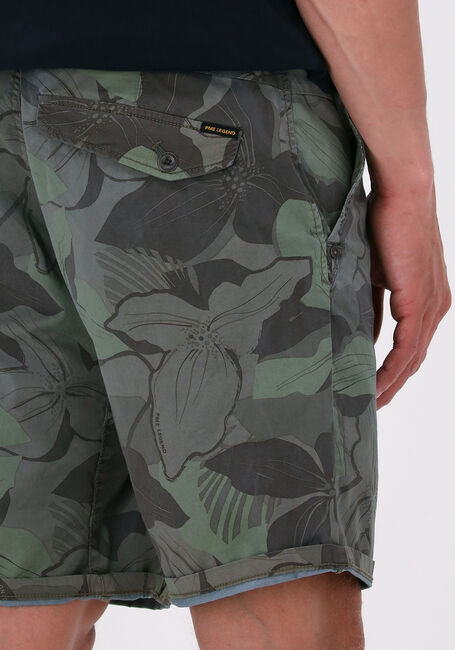Grüne PME LEGEND Kurze Hose TWIN WASP CHINO SHORTS FINE TWILL ALL-OVER DESSIN - large