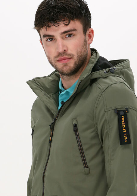 Grüne PME LEGEND Regenjacke SEMI LONG JACKET SUCCESSOR SOFT SHELL - large