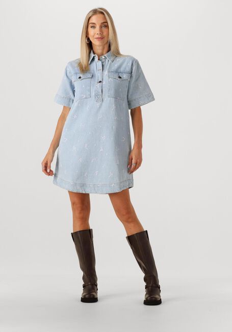Hellblau NEO NOIR Minikleid SARAS DENIM EMB DRESS - large