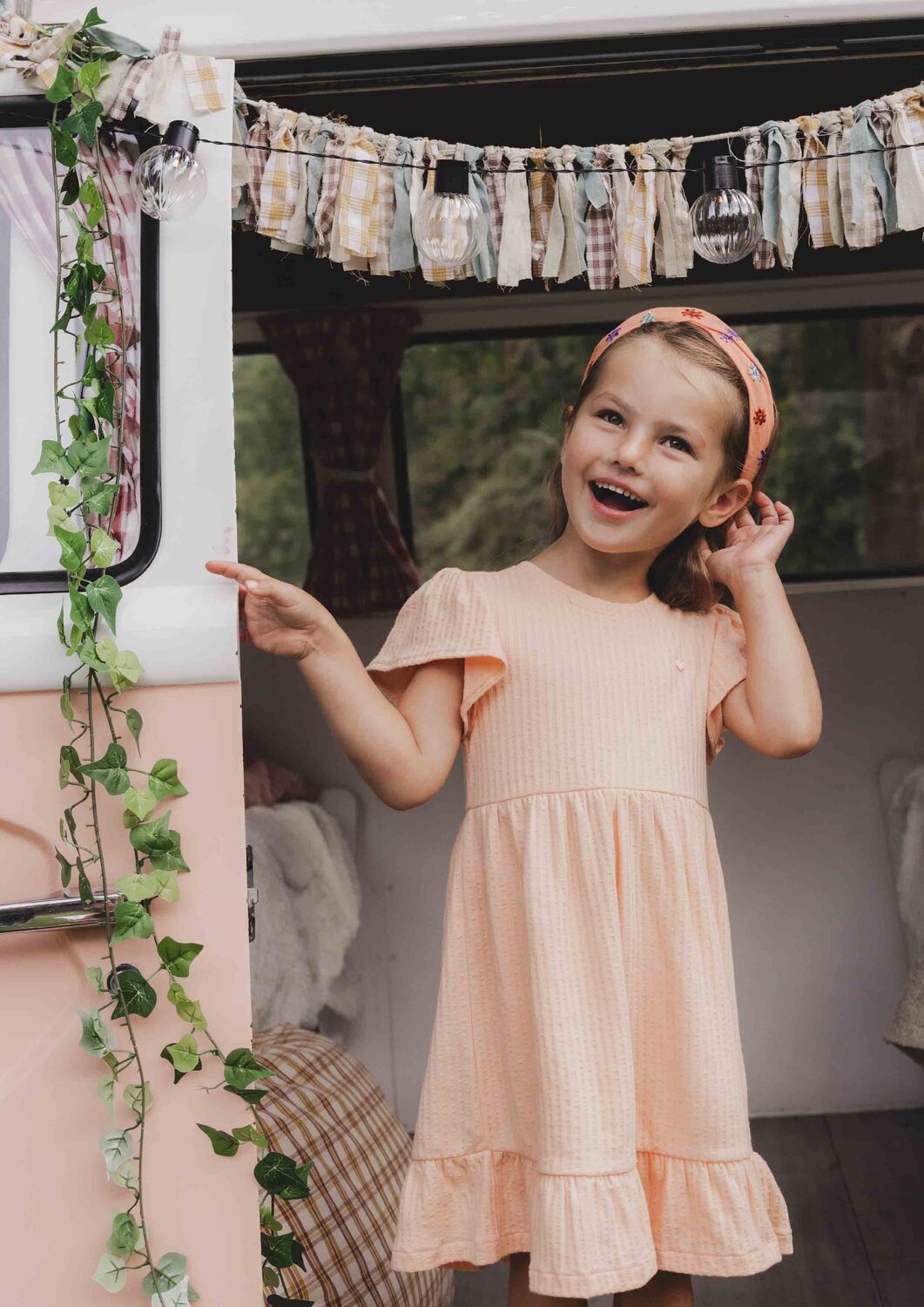 Hell-Pink LOOXS Little Minikleid 2511-7815 - large